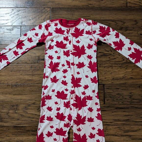 Kids Hatley little Blue House onesie union suit pajamas Canada red size 14 - Picture 3 of 16